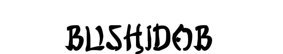 Bushido Bold cкачати шрифт безкоштовно